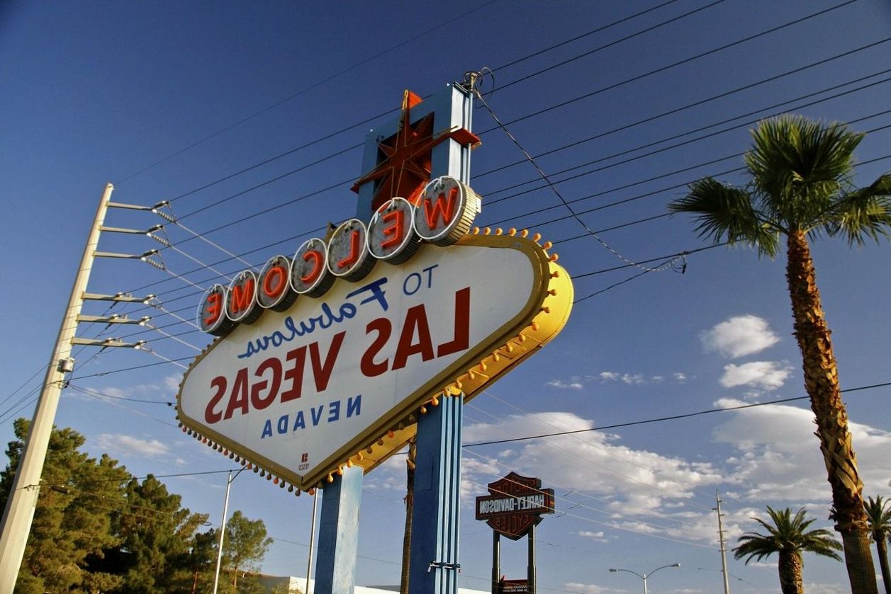 Abandoned motel with faded sign